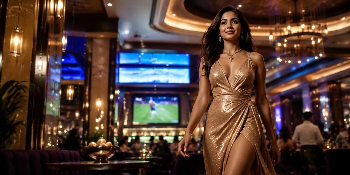 Vibrant Indian night market with cricket enthusiasts and betting displays